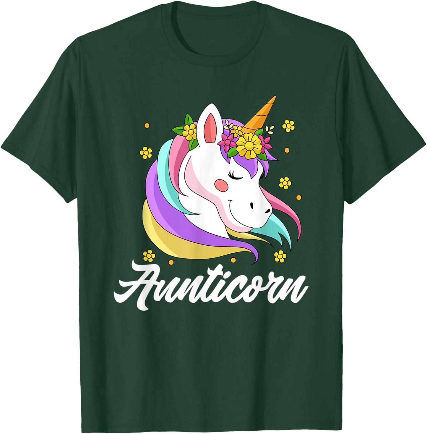 Unicorn rainbow - Aunticorn Aunt T-Shirt - T-Shirt | Forest