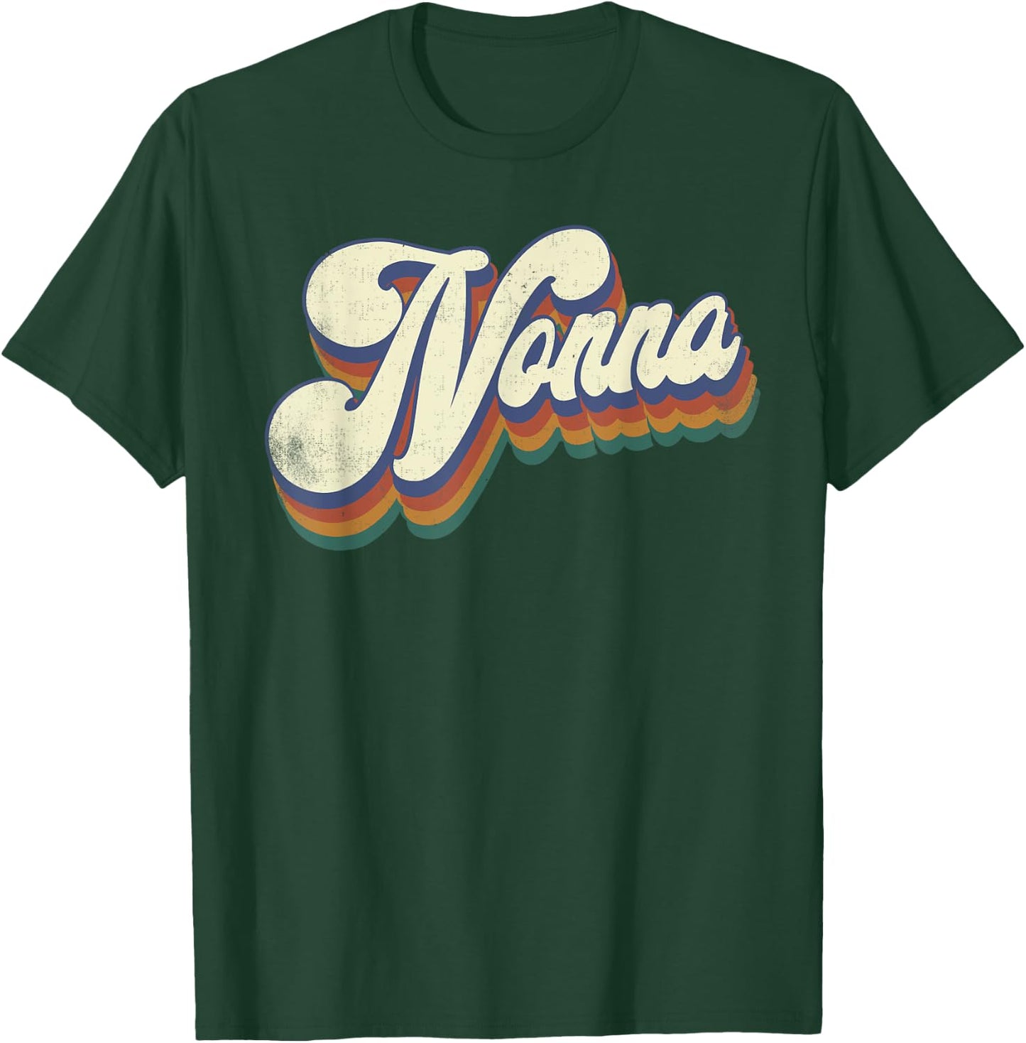 Nonna Gifts For Grandma Retro Vintage Mother's Day Nonna T-Shirt - T-Shirt | Forest