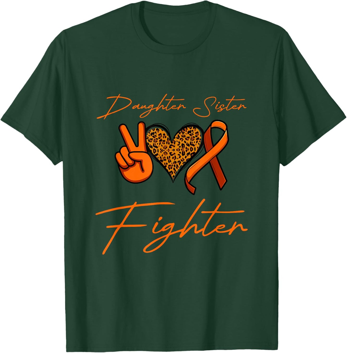 Daughter Sister Fighter MS Family Support T-Shirt - T-Shirt | Forest