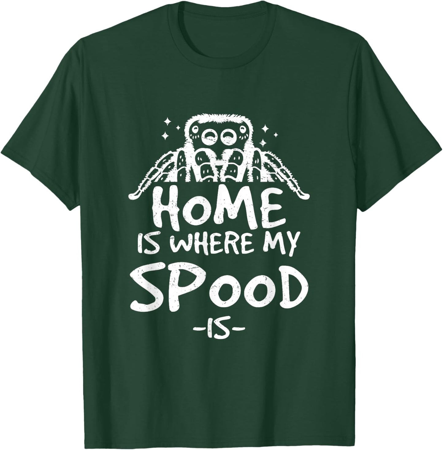 Classic Jumping Spider Spooder For A Salticidae Spood Owner T-Shirt - T-Shirt | Forest