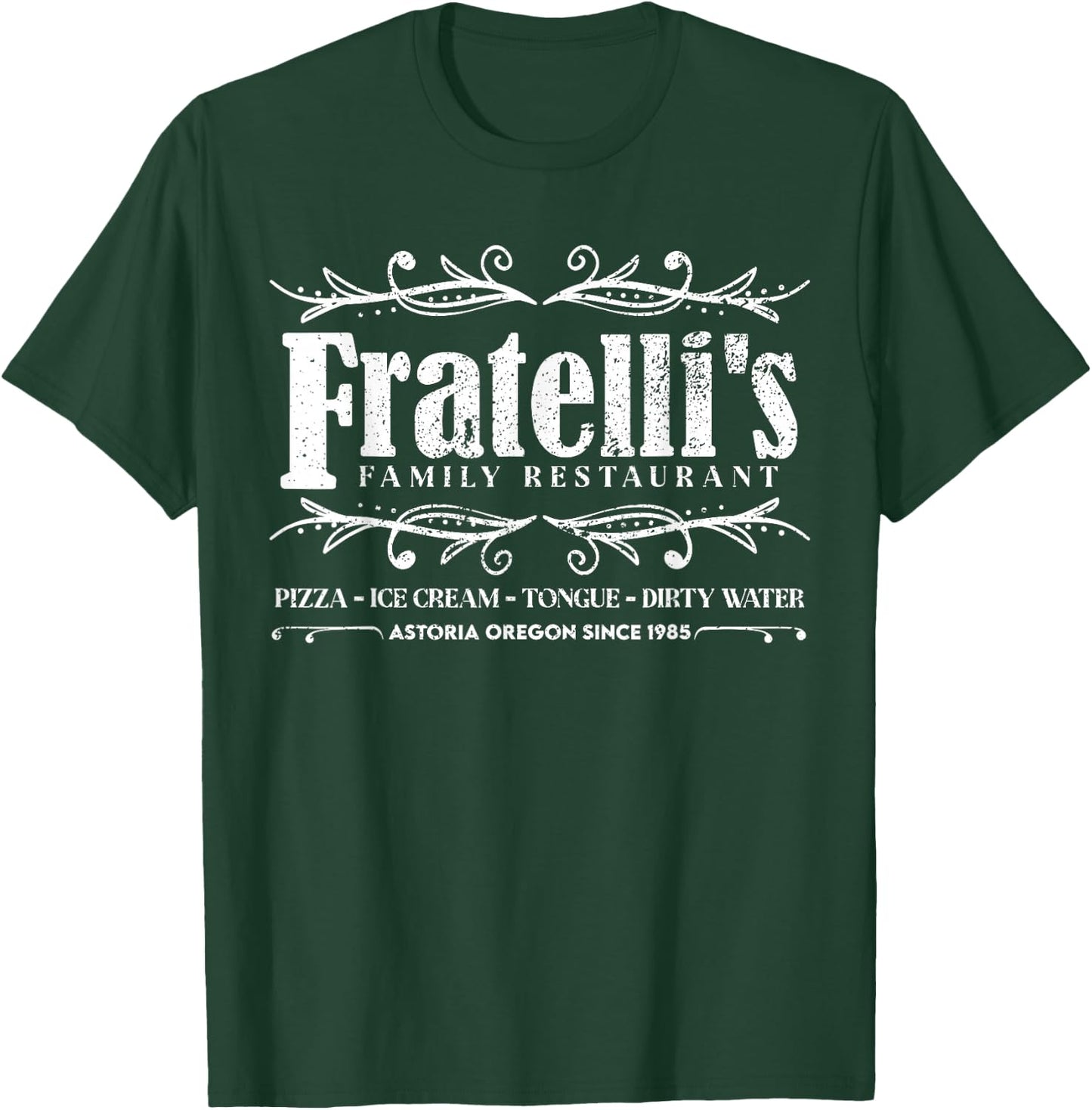 Vintage Fratelli's Family Restaurant Astoria Oregon T-Shirt - T-Shirt | Forest