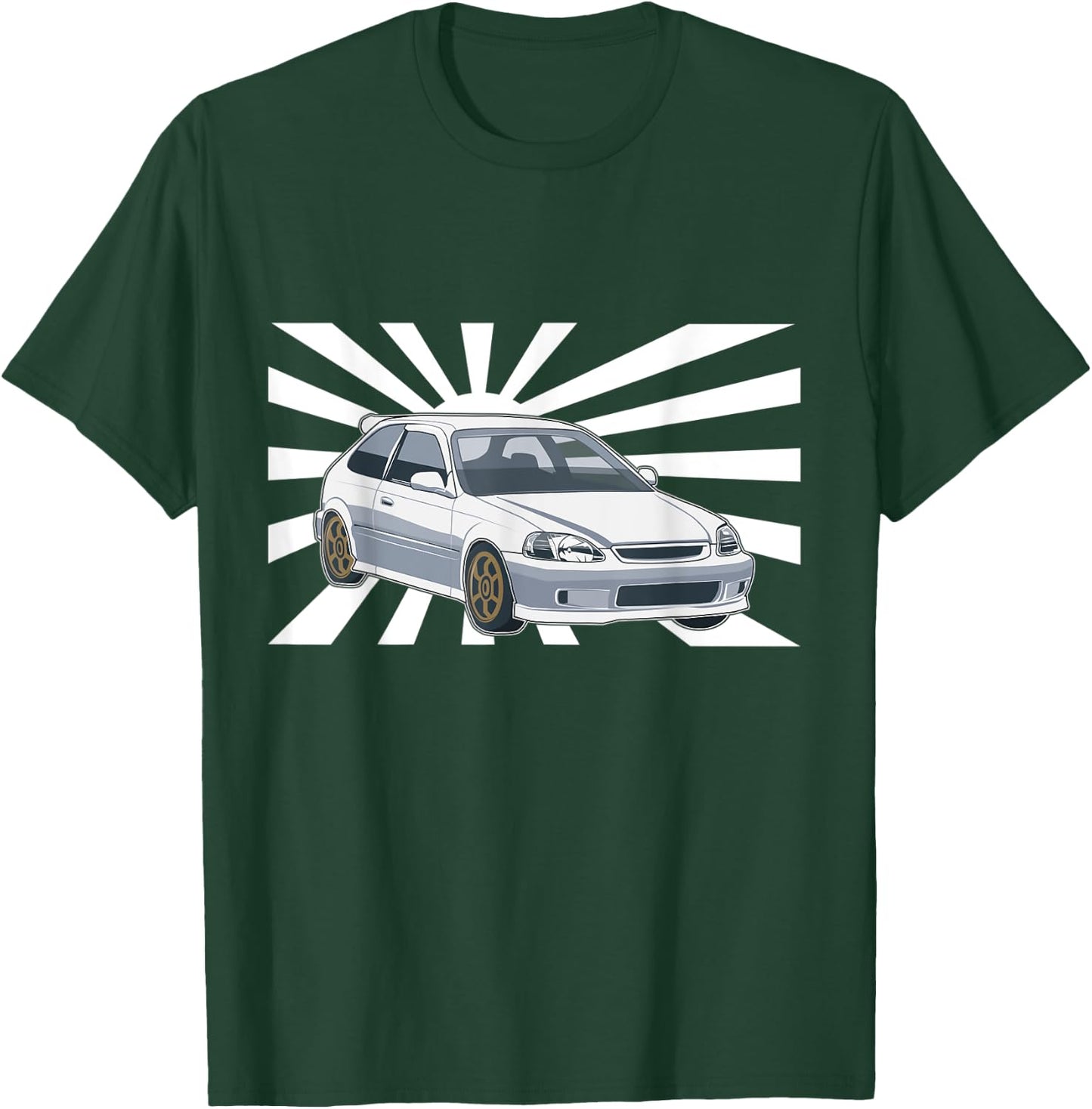JDM Japan Motorsport tuning car 90s T-Shirt - T-Shirt | Forest