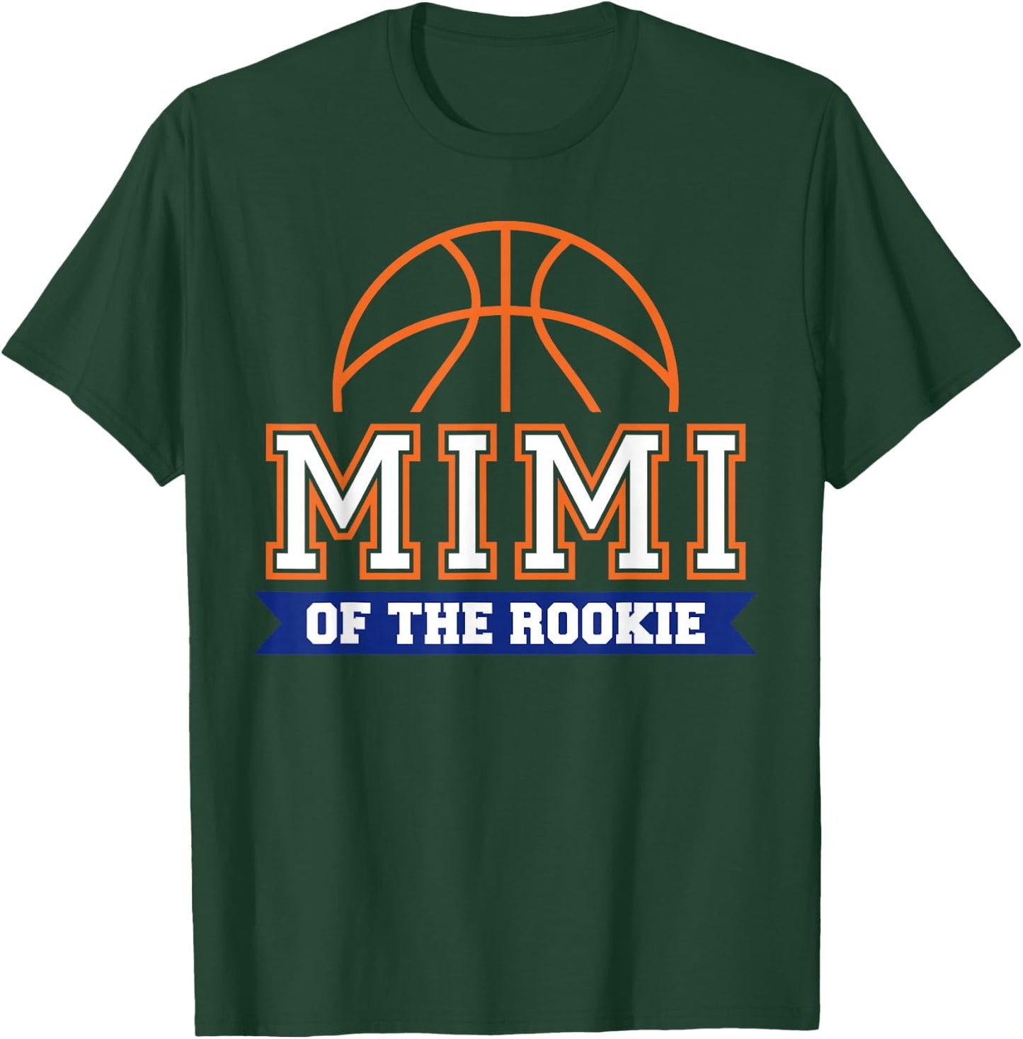 Mimi of Rookie 1st Birthday Basketball Theme Matching Party T-Shirt - T-Shirt | Forest