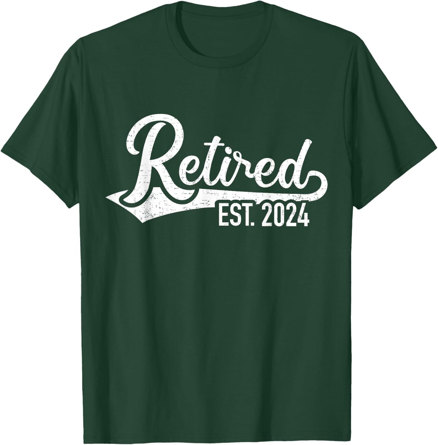 Retired 2024 for coworker retirement and pensioner T-Shirt - T-Shirt | Forest