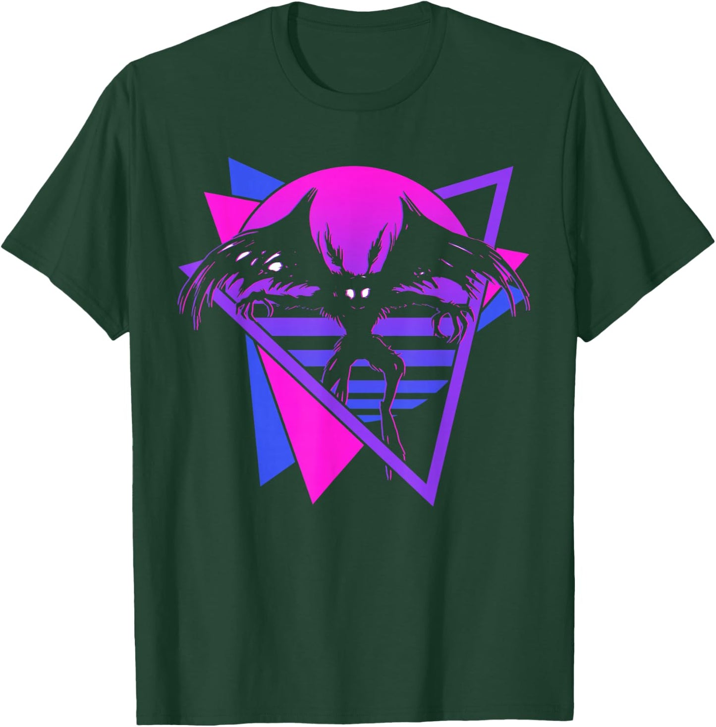 Mothman Cryptid Cryptozoology Retro T-Shirt - T-Shirt | Forest