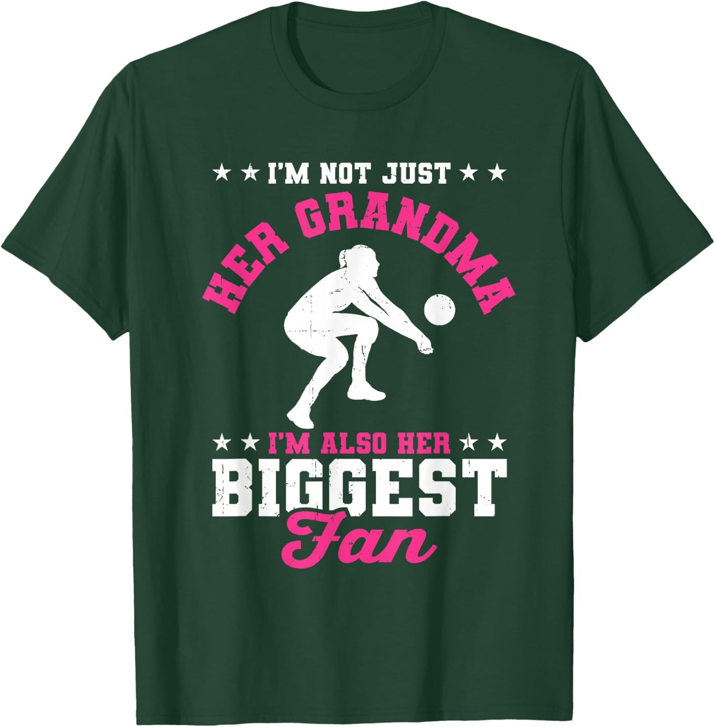 I'm Her Grandma I'm Her Biggest Fan Libero Volleyball Women T-Shirt - T-Shirt | Forest