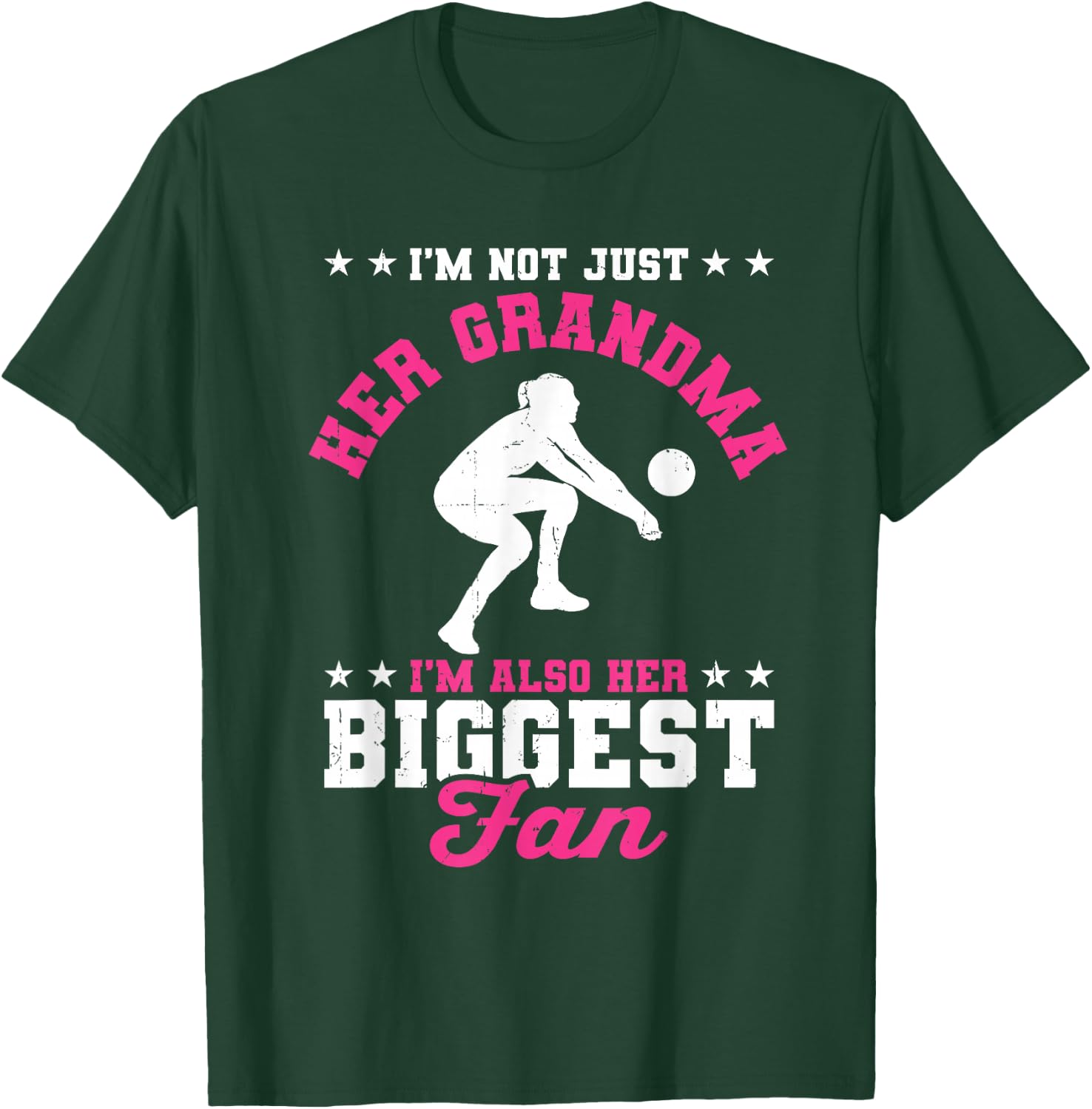 I'm Her Grandma I'm Her Biggest Fan Libero Volleyball Women T-Shirt - T-Shirt | Forest