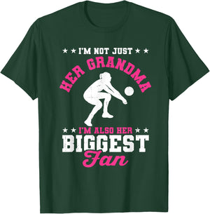 I'm Her Grandma I'm Her Biggest Fan Libero Volleyball Women T-Shirt - T-Shirt | Forest