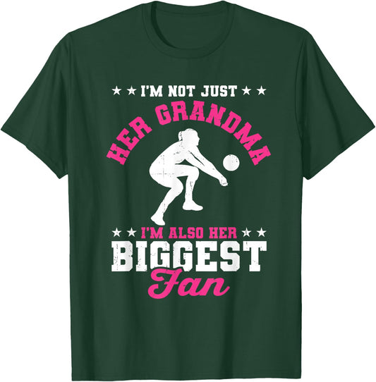 I'm Her Grandma I'm Her Biggest Fan Libero Volleyball Women T-Shirt - T-Shirt | Forest