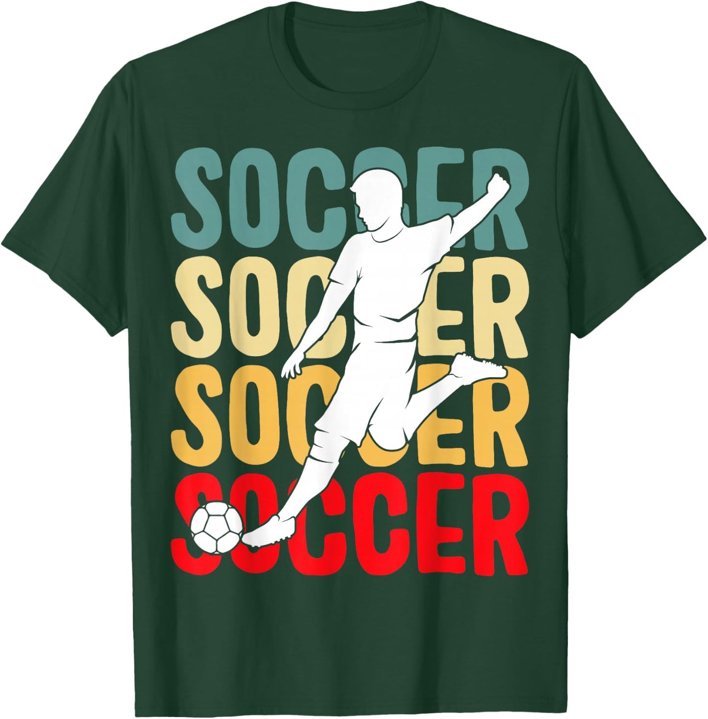 Soccer Boys Men Kids T-Shirt - T-Shirt | Forest