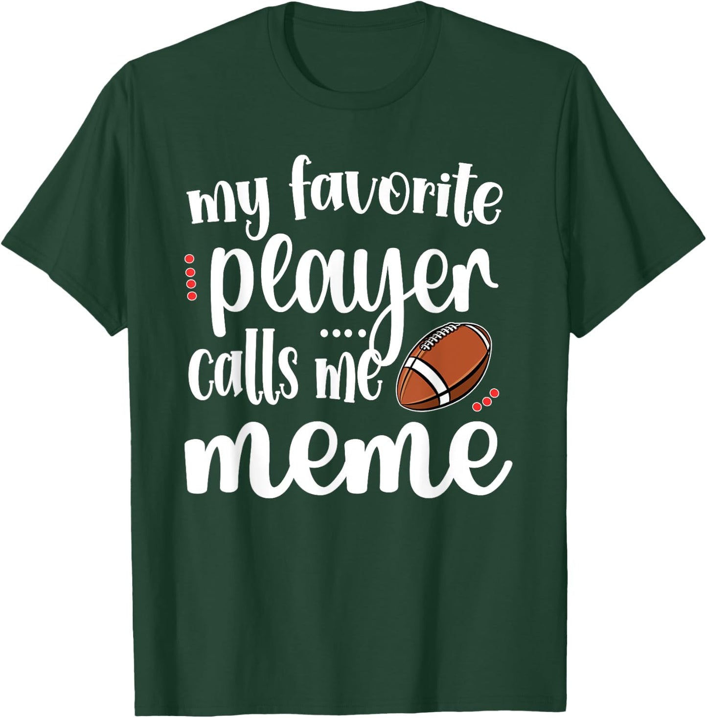 My Favorite Football Player Calls Me Meme Grandma T-Shirt - T-Shirt | Forest