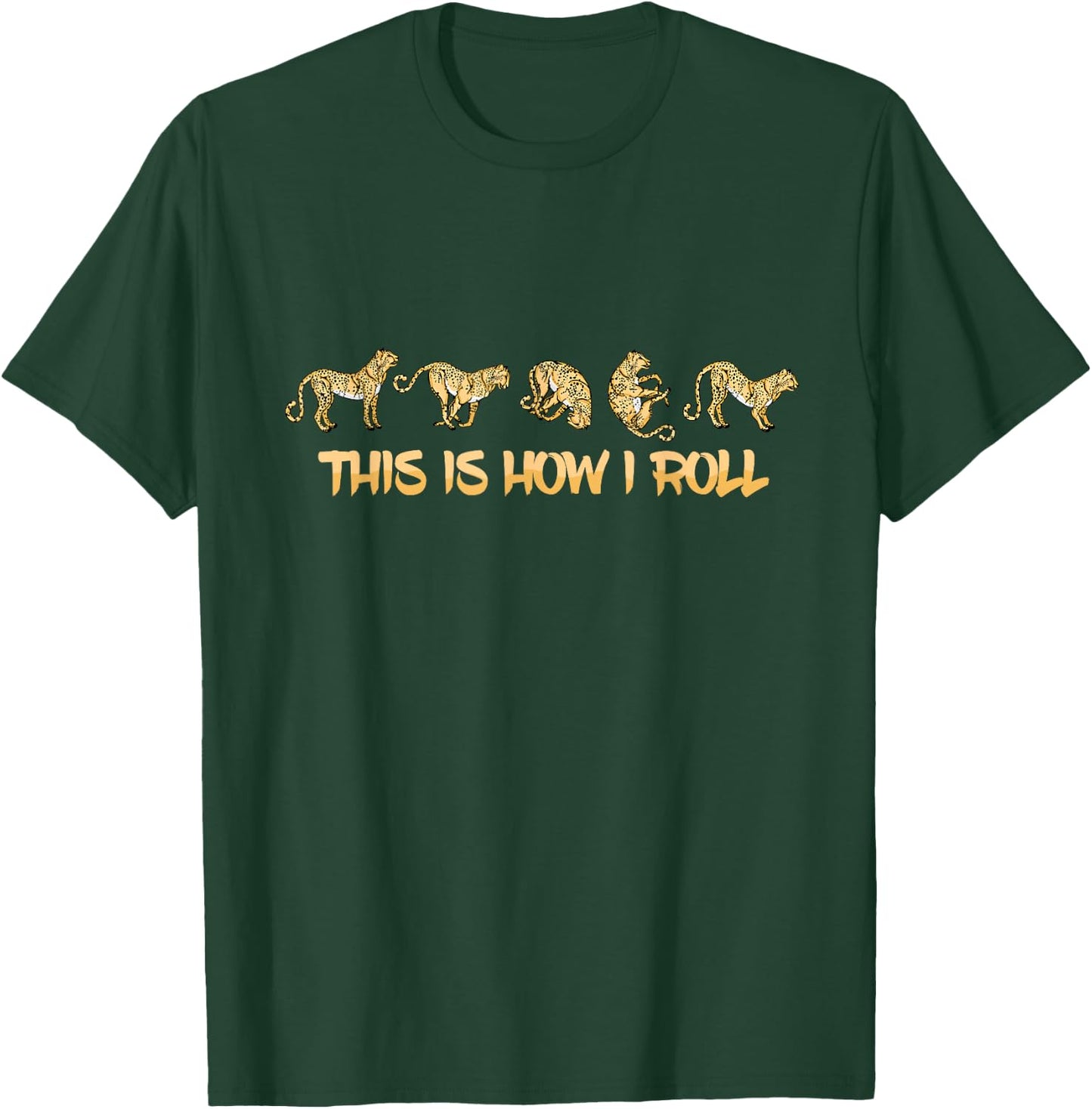 Cheetah Lover Kids This Is How I Roll Cheetah T-Shirt - T-Shirt | Forest