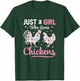 Funny chicken farmer design and girls T-Shirt - T-Shirt | Forest