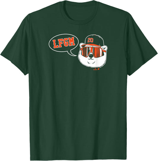 Pete Alonso - LFGM Polar Bear - New York Baseball T-Shirt - T-Shirt | Forest