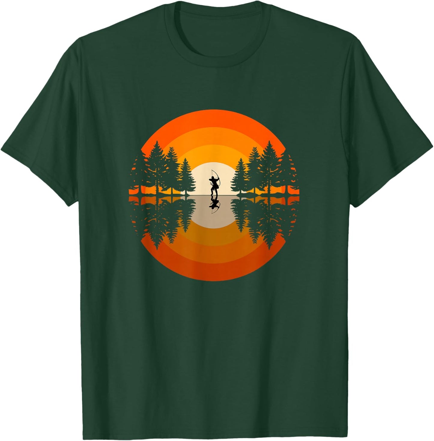Archer Archery Arrow Bow T-Shirt - T-Shirt | Forest