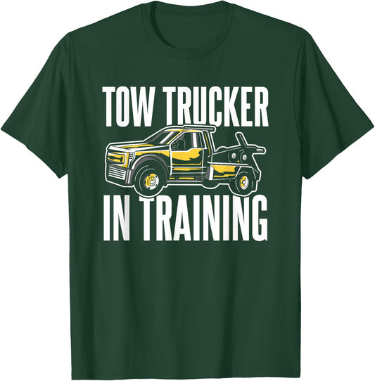 Tow Truck Training Towing Service T-Shirt - T-Shirt | Forest
