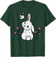 Bunny Bird Flowers Easter Spring Rabbit Women Girls Kids T-Shirt - T-Shirt | Forest