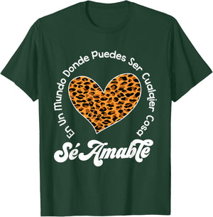 Matching Unity Day Orange Sé Amable Spanish Bilingual Kind T-Shirt - T-Shirt | Forest