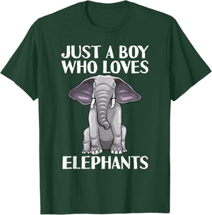 Cool Elephant For Boys Kids Save Animals Safari Africa Zoo T-Shirt - T-Shirt | Forest