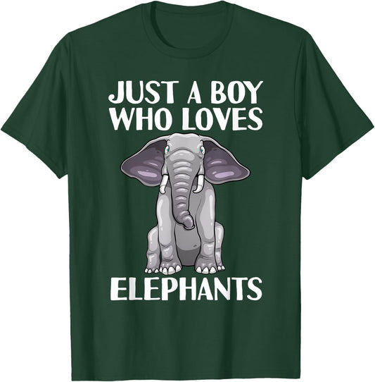 Cool Elephant For Boys Kids Save Animals Safari Africa Zoo T-Shirt - T-Shirt | Forest