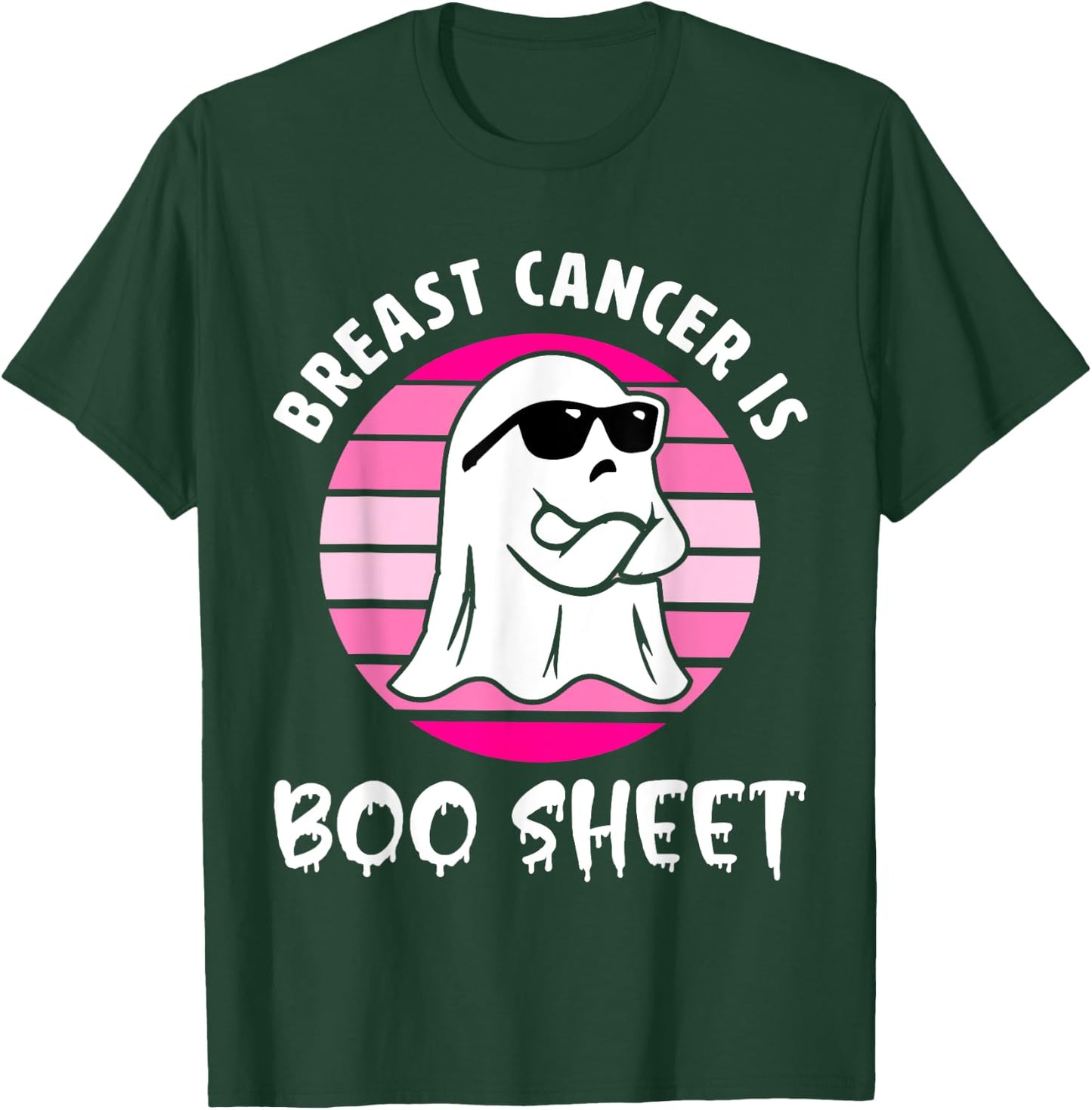 Breast Cancer Is Boo Sheet Halloween Breast Cancer Awareness T-Shirt - T-Shirt | Forest