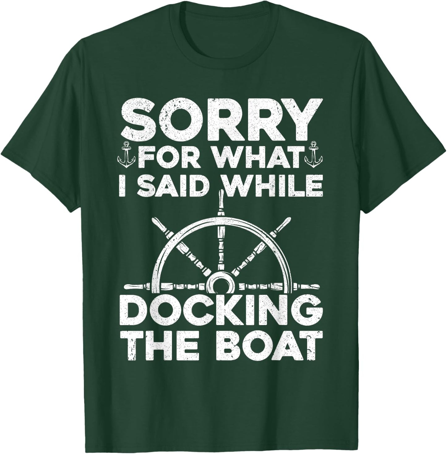 Funny Boating Women Docking The Boat Captain Boater T-Shirt - T-Shirt | Forest