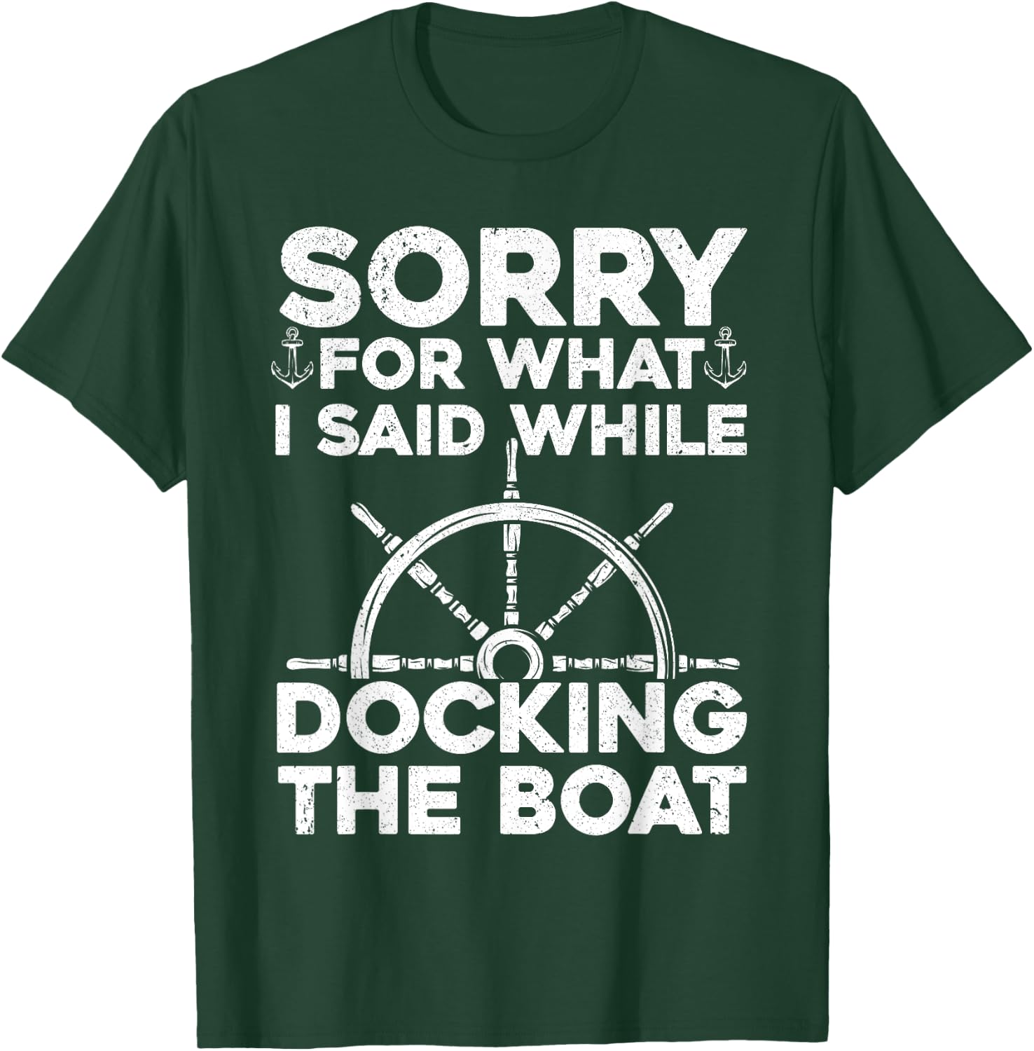 Funny Boating Women Docking The Boat Captain Boater T-Shirt - T-Shirt | Forest