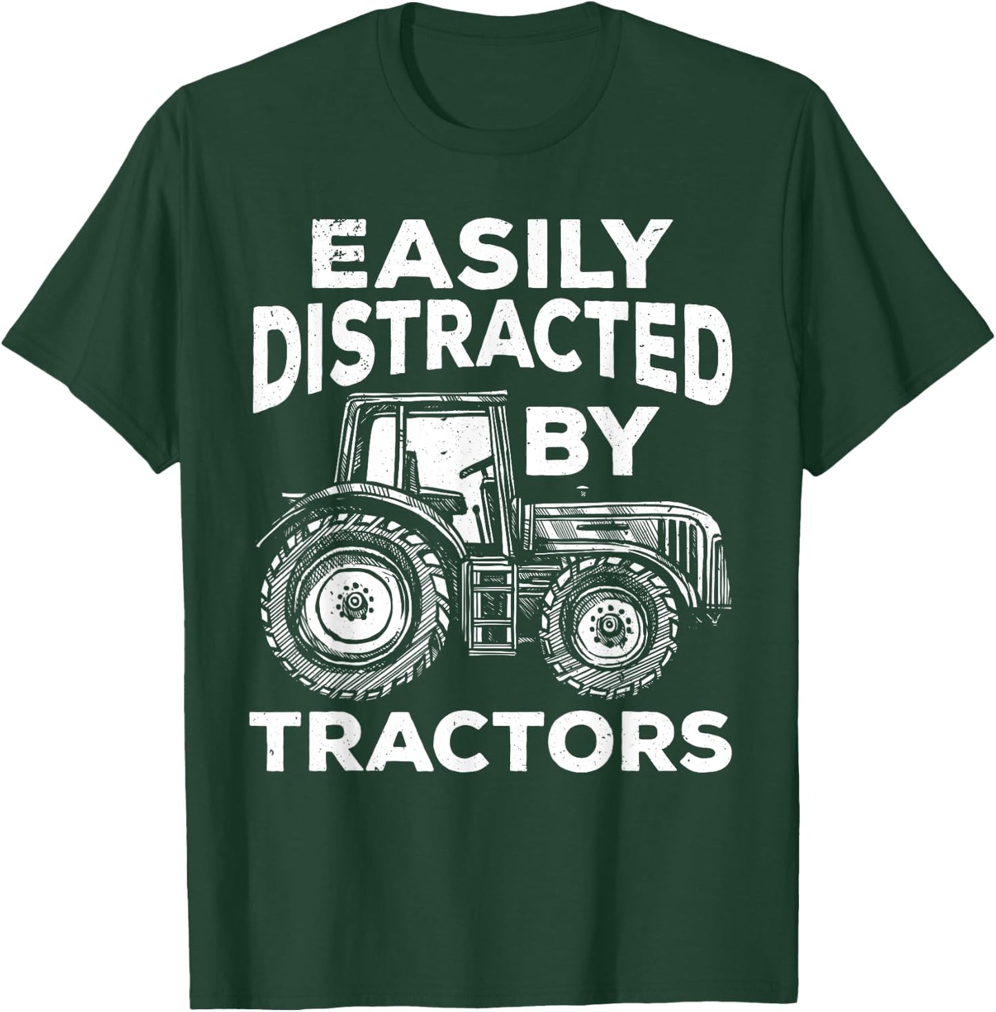 Tractor Art Women Farming Agriculture Farmer Truck T-Shirt - T-Shirt | Forest