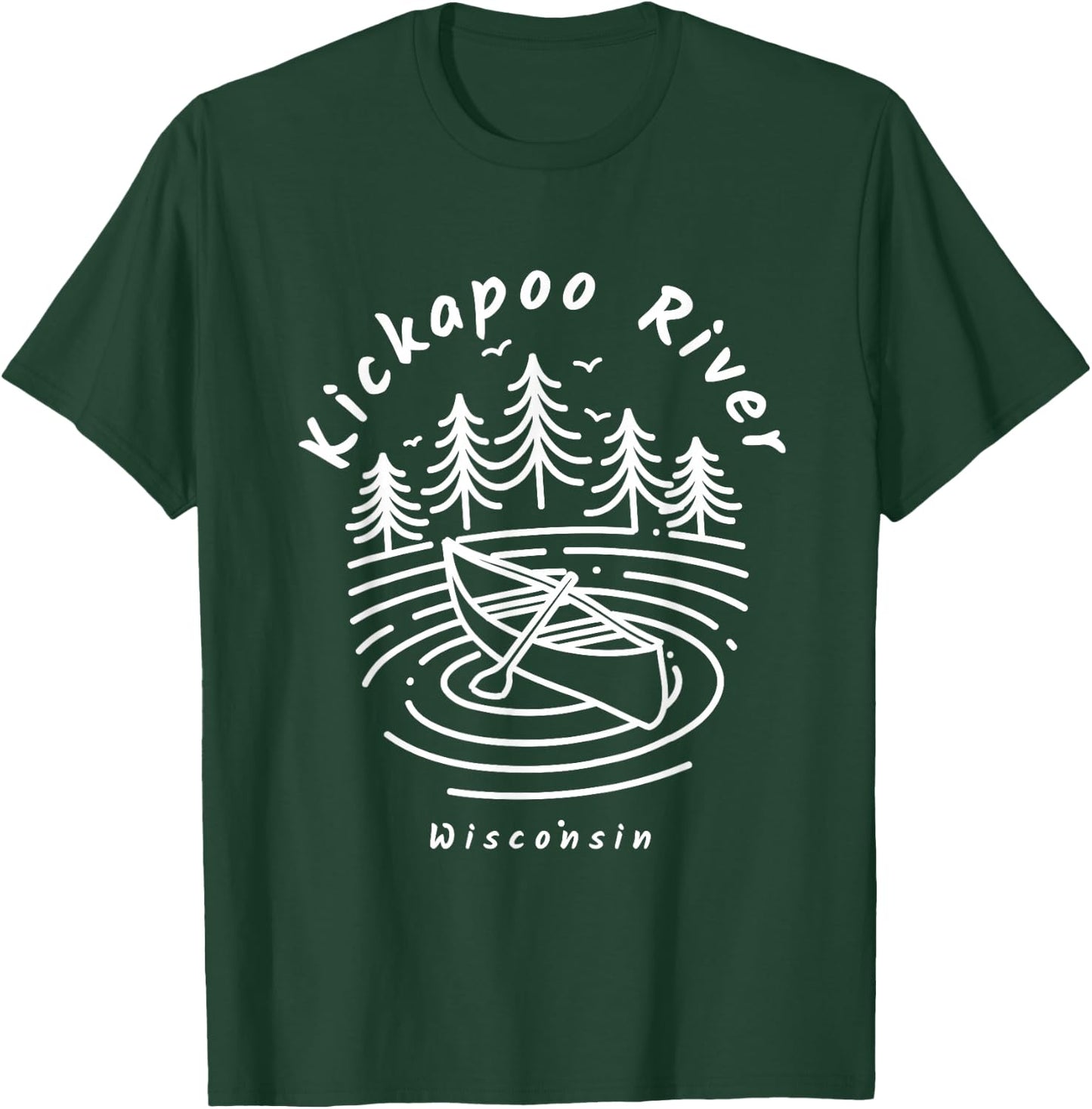 YO MINUS Kickapoo River Wisconsin T-Shirt - T-Shirt | Forest