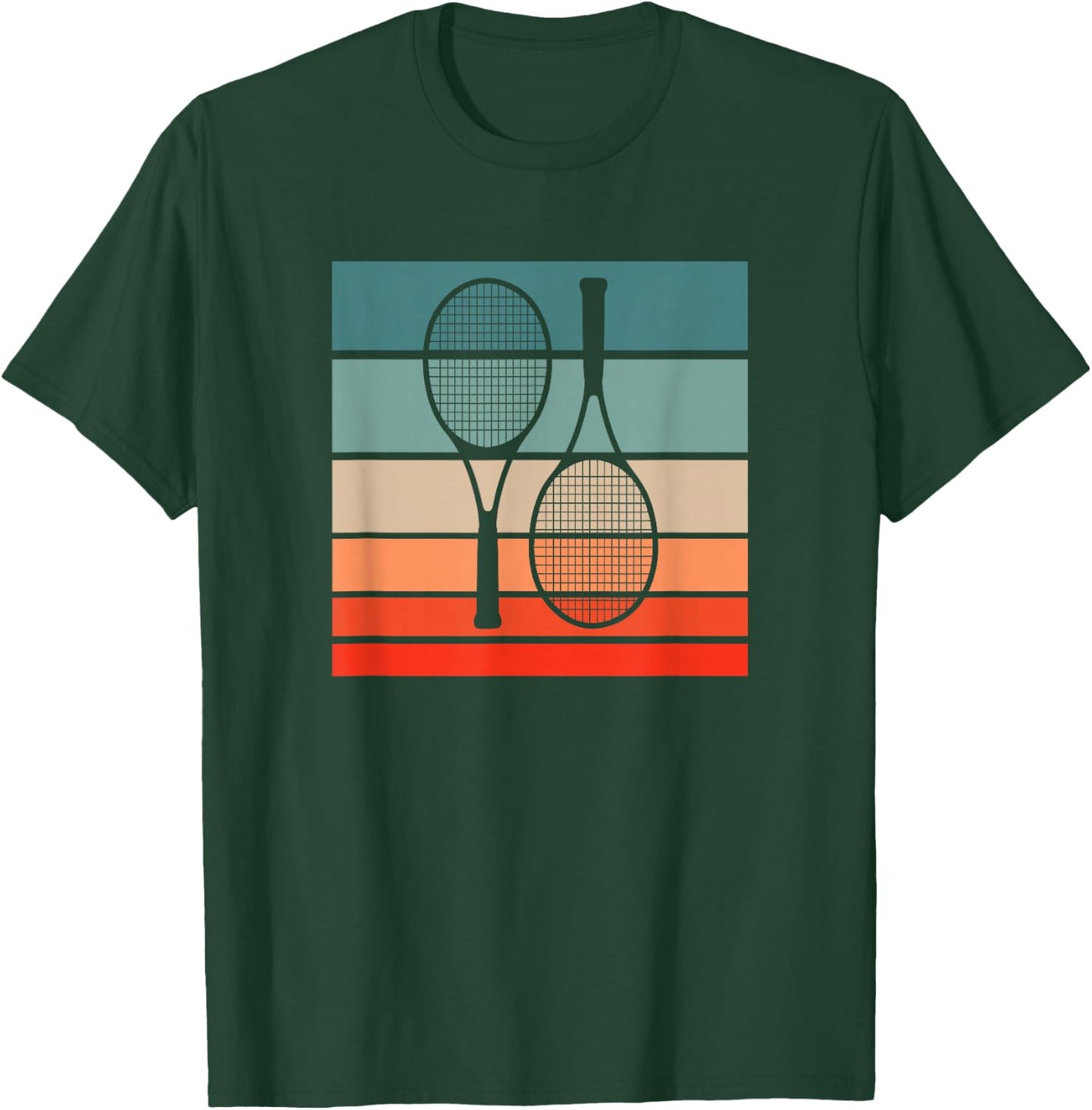 Tennis Retro Style Vintage T-Shirt - T-Shirt | Forest