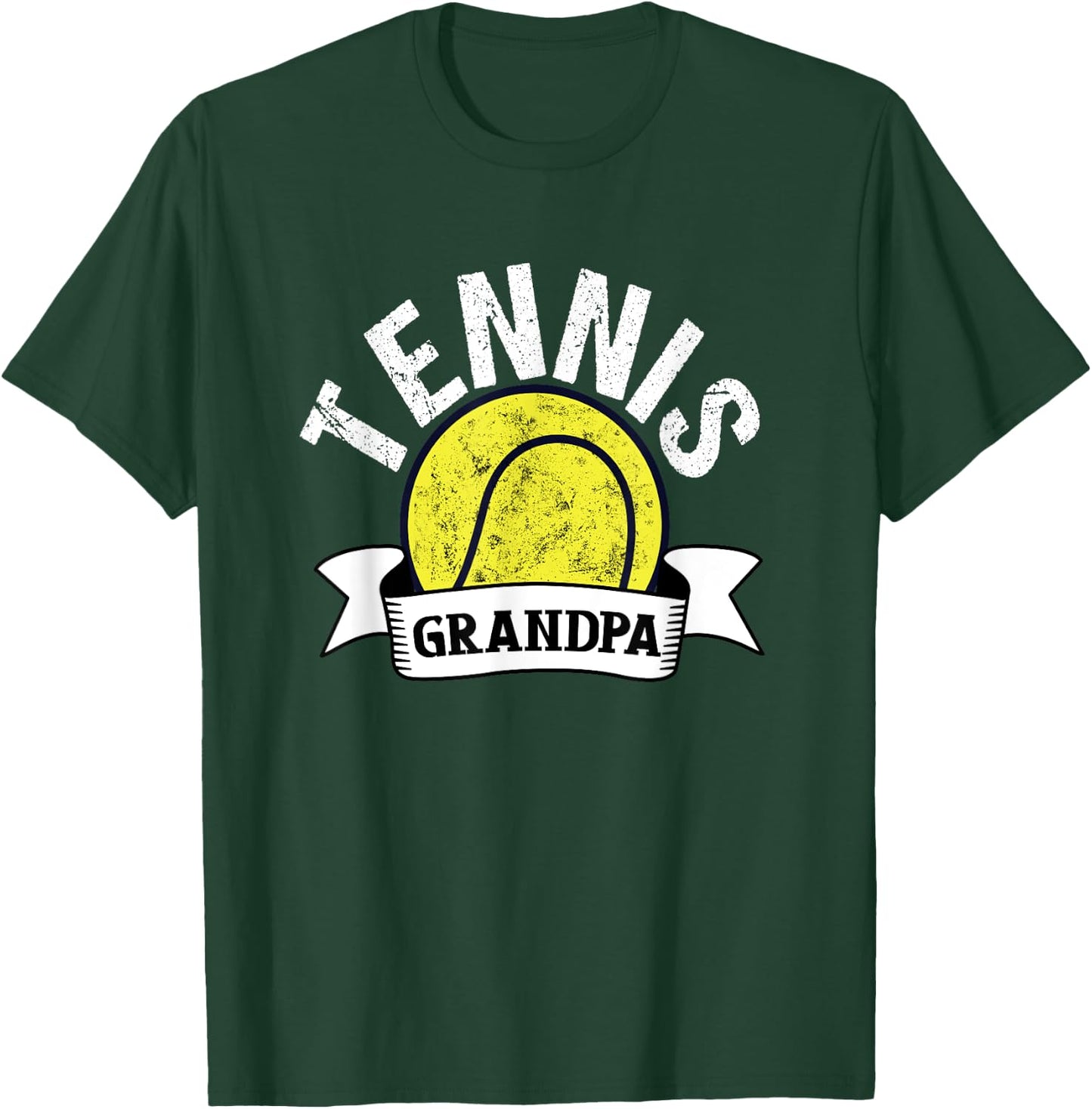 Tennis Grandpa - Funny Tennis Grandfather T-Shirt - T-Shirt | Forest