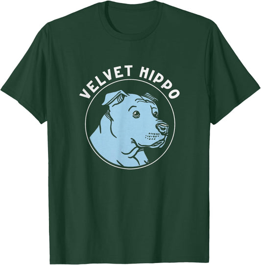 Velvet Hippo Pitbull Dog Lovers Gift T-Shirt - T-Shirt | Forest