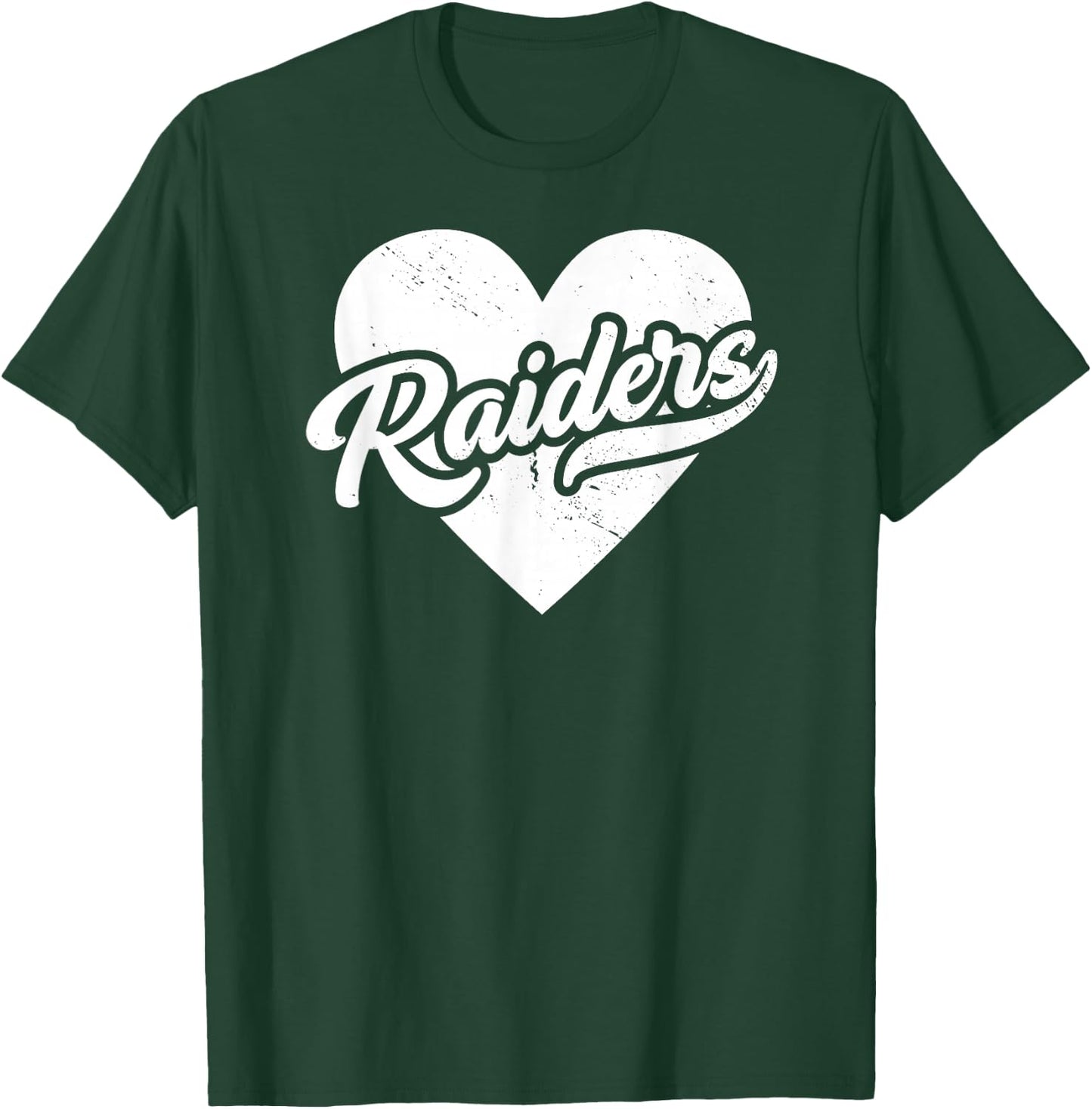 Vintage Raiders School Spirit Go Raiders Love T-Shirt - T-Shirt | Forest