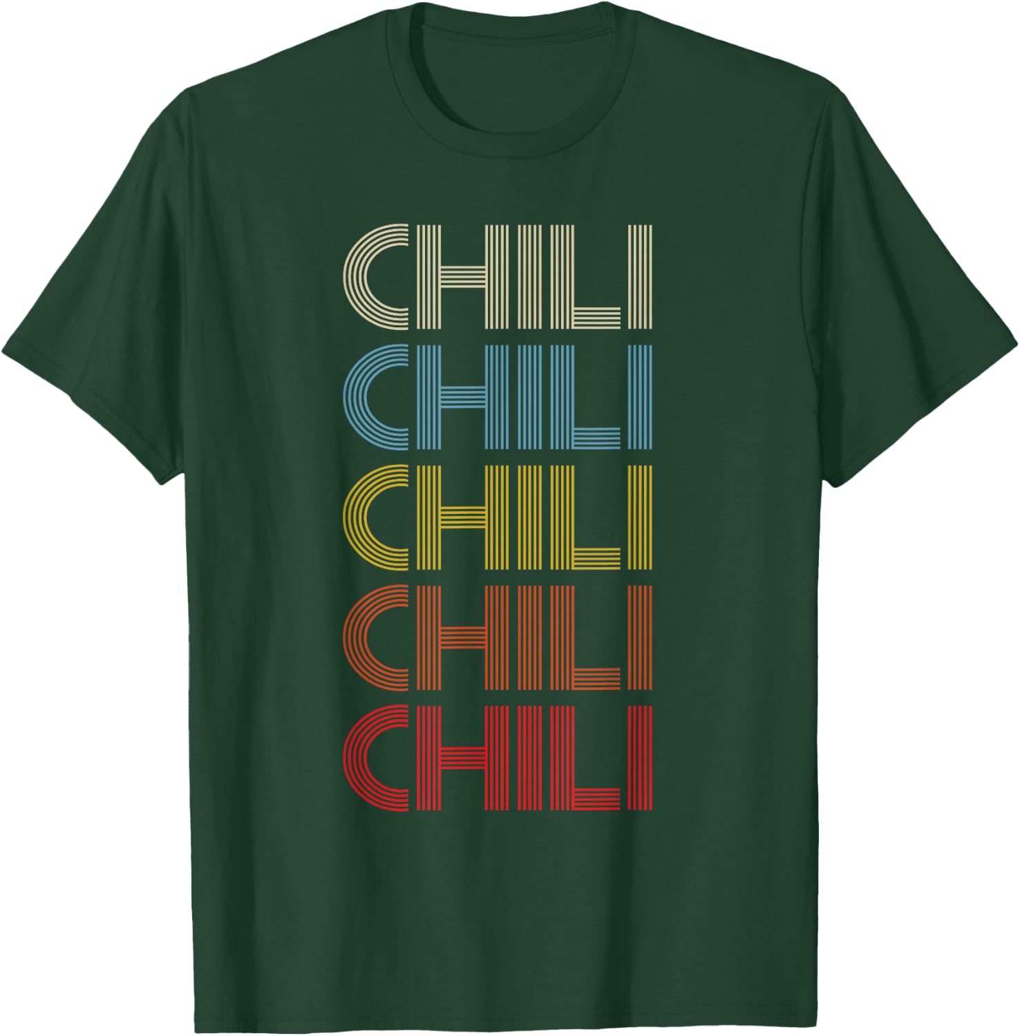 Pepper Retro Spicy Vintage Chili T-Shirt - T-Shirt | Forest