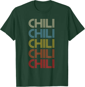 Pepper Retro Spicy Vintage Chili T-Shirt - T-Shirt | Forest