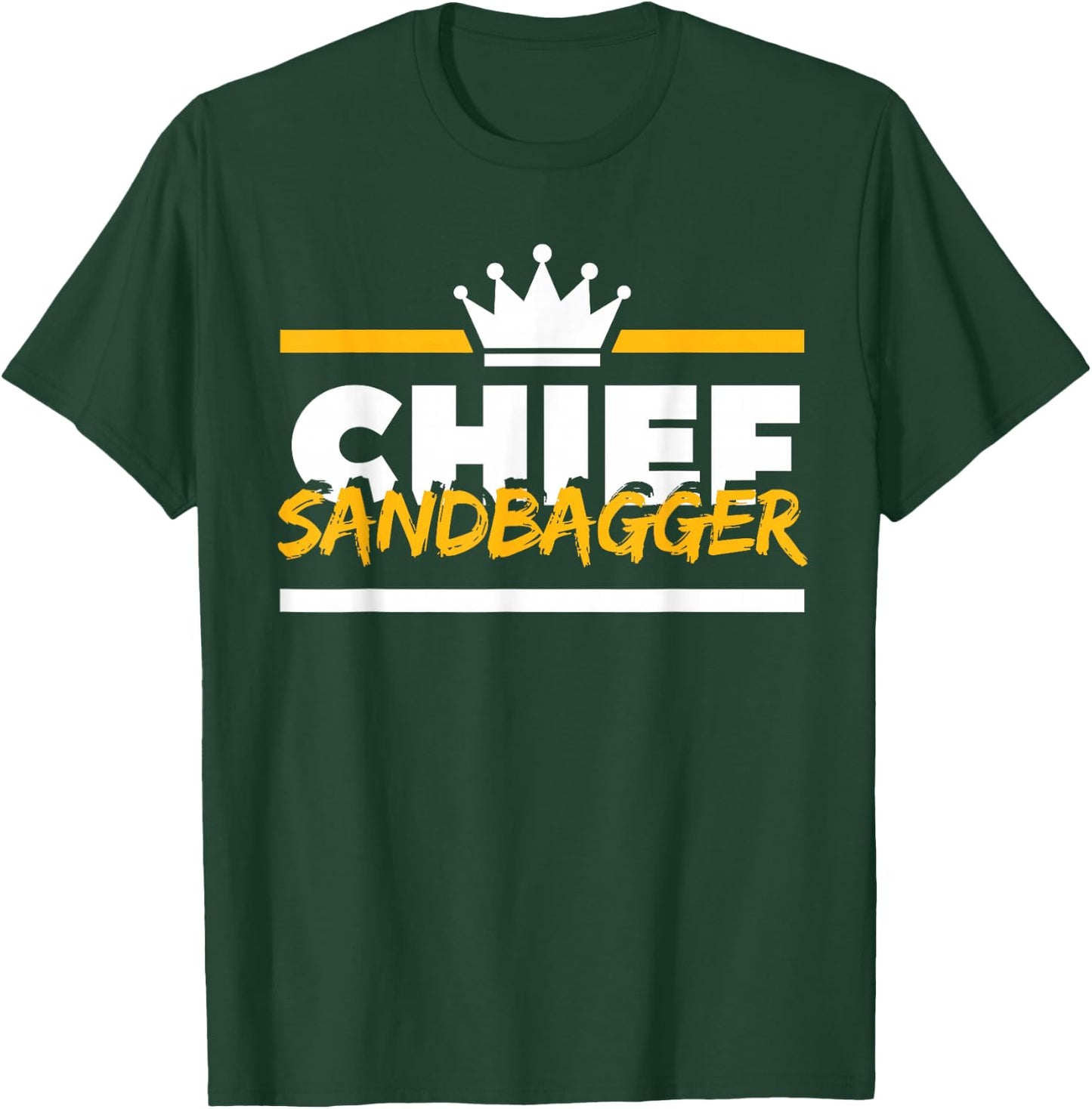 Chief Sandbagger Gag Golf T-Shirt - T-Shirt | Forest