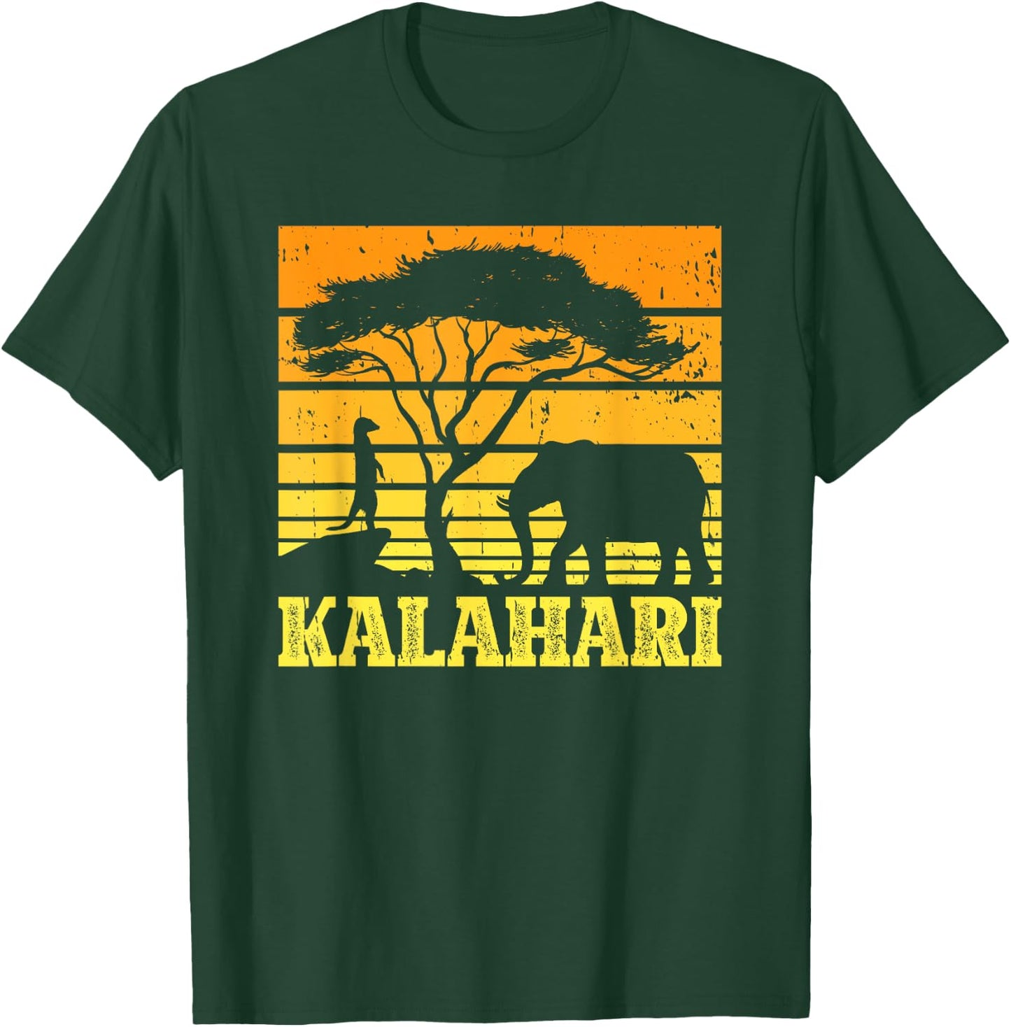 Kalahari Desert Africa Elephant Wildlife Safari Vacation T-Shirt - T-Shirt | Forest