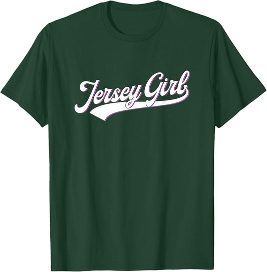 New Jersey State USA Jersey Girl for Girls, Women - Black, Small T-Shirt - T-Shirt | Forest
