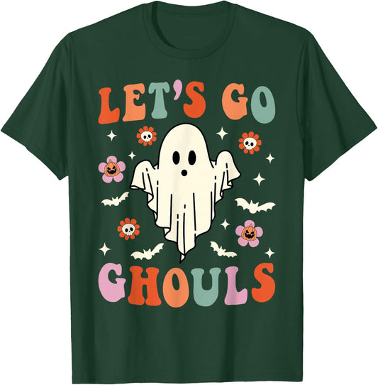 Let's Go Ghouls Ghost Halloween Spooky Bachelorette T-Shirt - T-Shirt | Forest