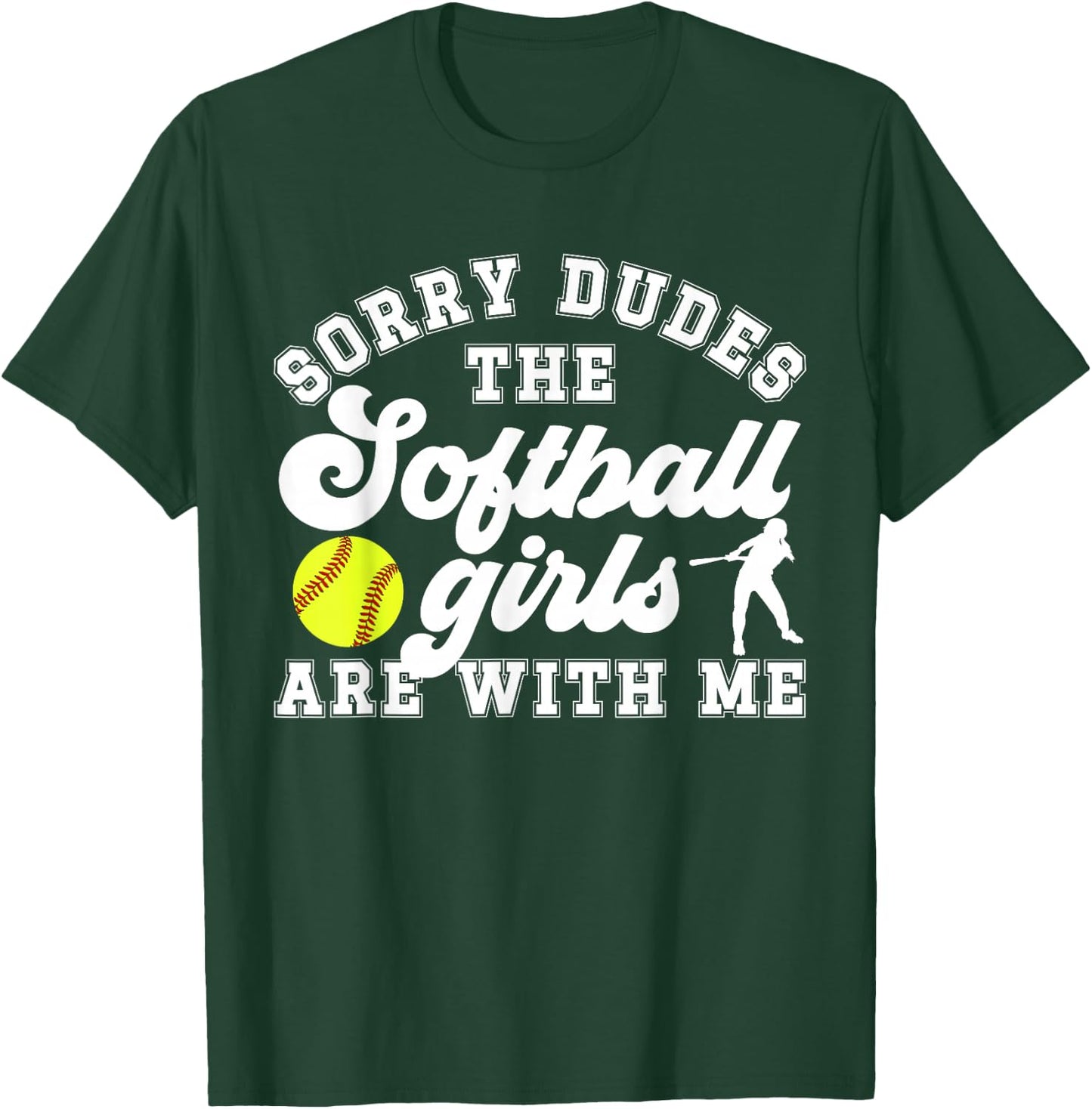 Softball Girls Softball Brother Of A Softball Player T-Shirt - T-Shirt | Forest