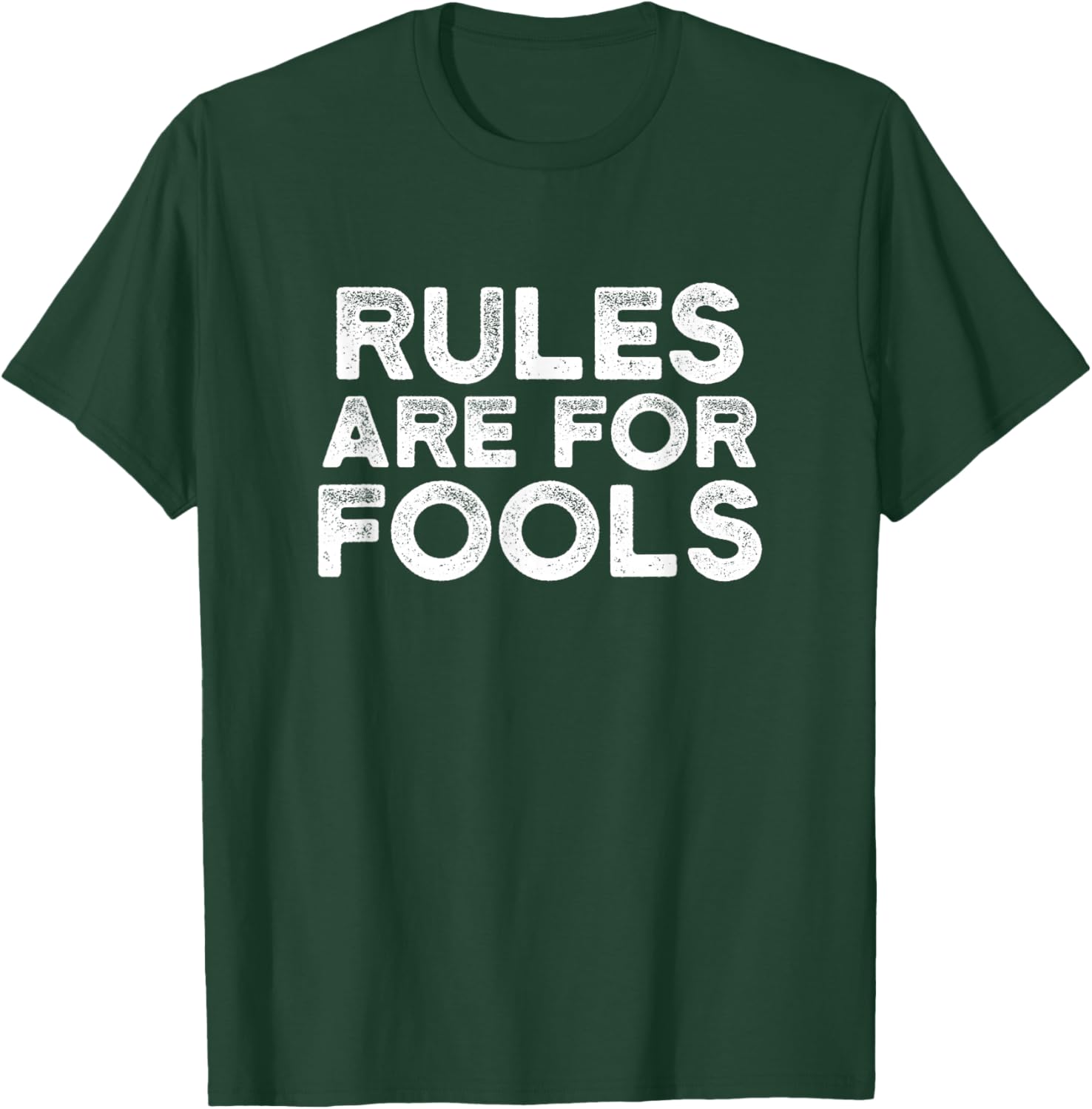 Rules Are For Fools Vintage Distressed T Shirt Rebel Inside T-Shirt - T-Shirt | Forest