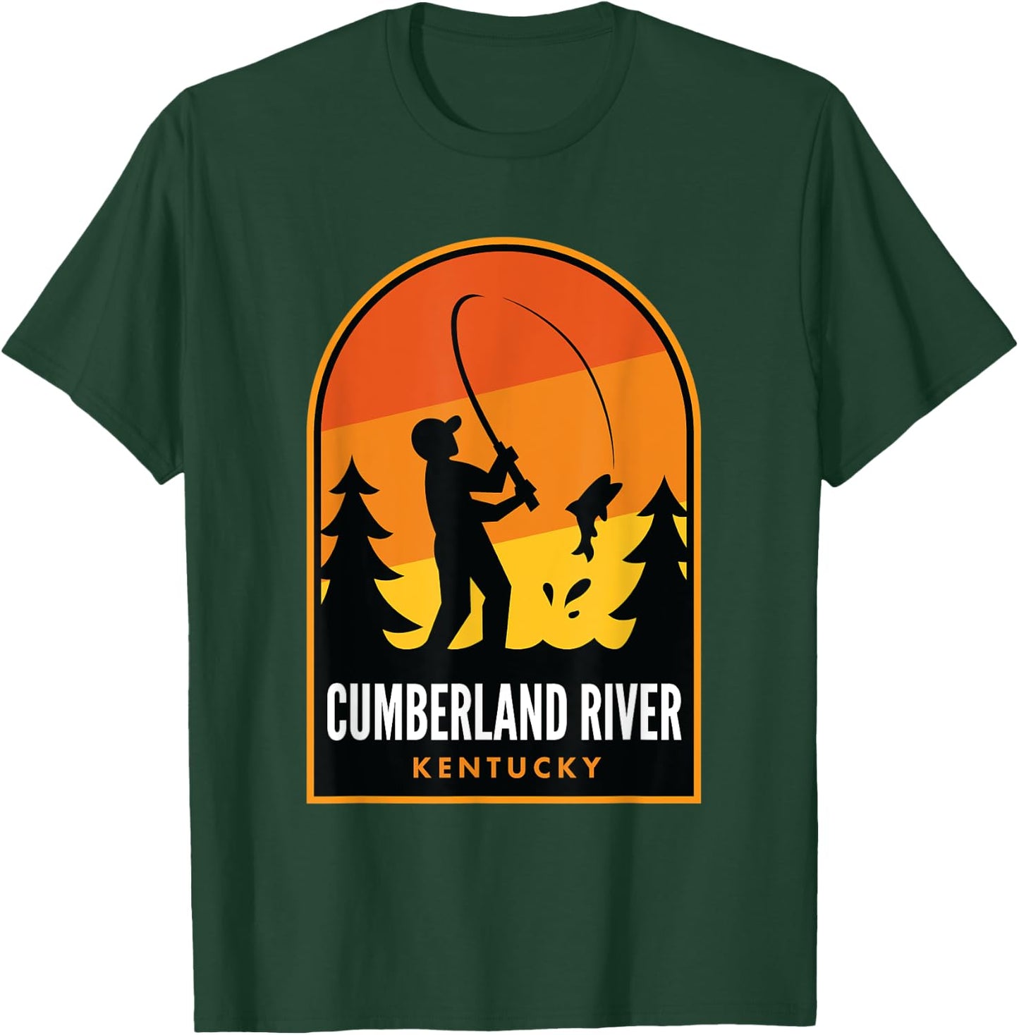Cumberland River Kentucky Fishing T-Shirt - T-Shirt | Forest