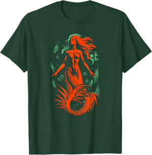 Mermaid Ocean Siren T-Shirt - T-Shirt | Forest