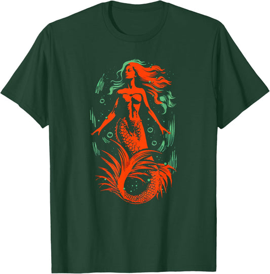 Mermaid Ocean Siren T-Shirt - T-Shirt | Forest