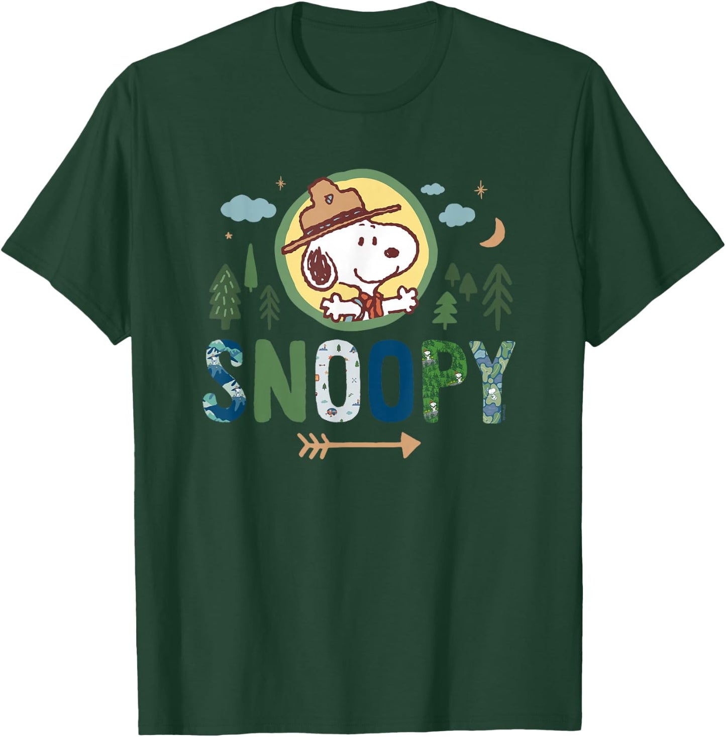 Peanuts - Ranger Snoopy T-Shirt - T-Shirt | Forest