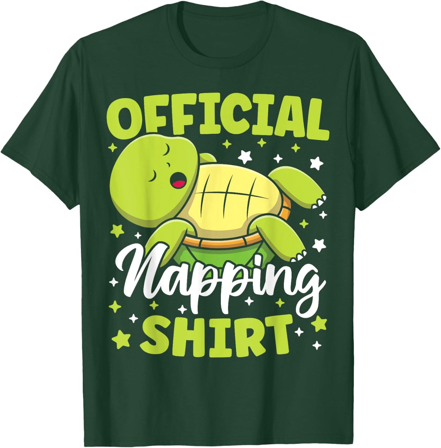 Official Napping Shirt Cute Kawaii Sleeping Turtle Lover T-Shirt - T-Shirt | Forest