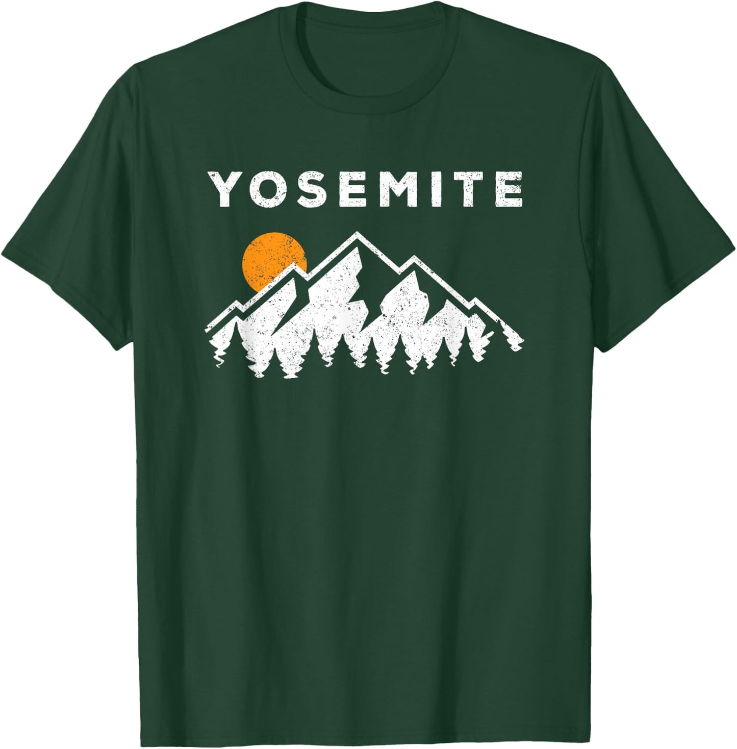 Retro Yosemite California Hiking National Park T-Shirt - T-Shirt | Forest