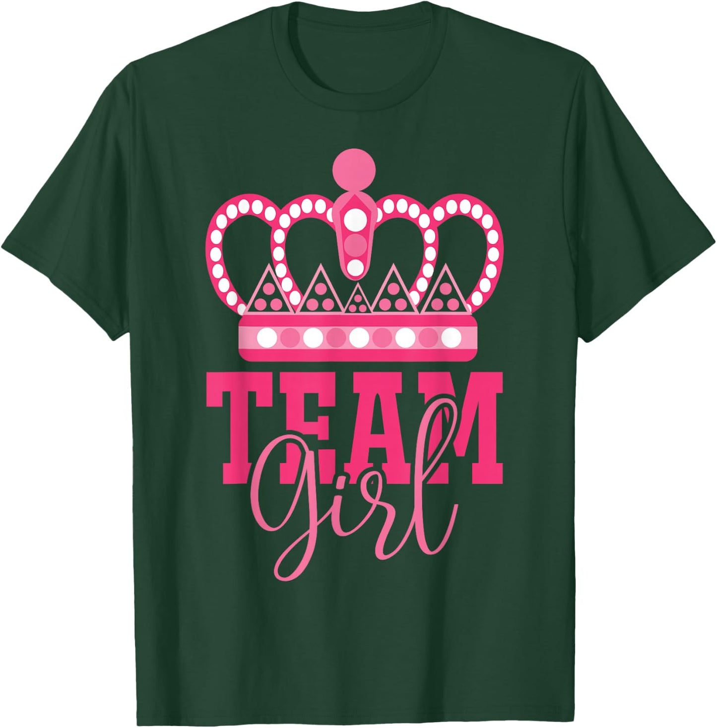Pink Team Girl Team Boy Gender Reveal Party Matching Family T-Shirt - T-Shirt | Forest