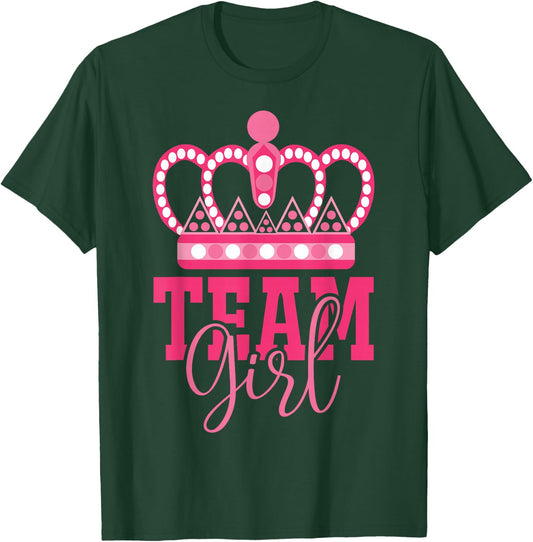 Pink Team Girl Team Boy Gender Reveal Party Matching Family T-Shirt - T-Shirt | Forest