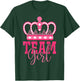 Pink Team Girl Team Boy Gender Reveal Party Matching Family T-Shirt - T-Shirt | Forest